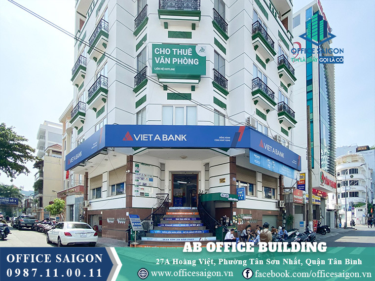 Lối vào toà nhà AB Office Building Hoàng Việt