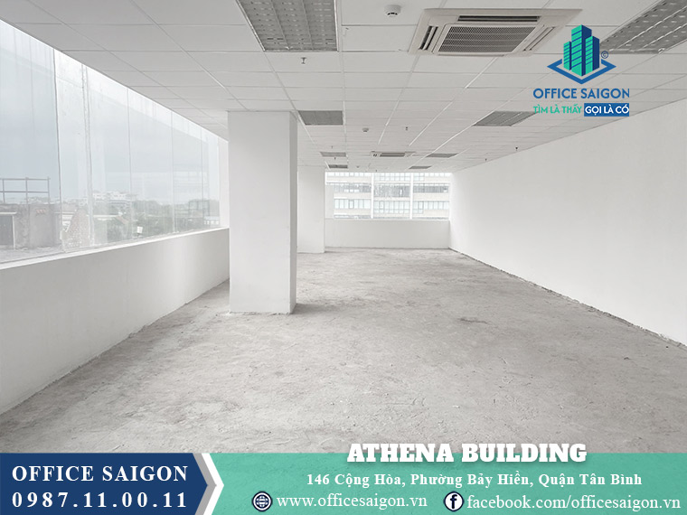 Mặt bằng toà nhà Athena Building Cộng Hoà