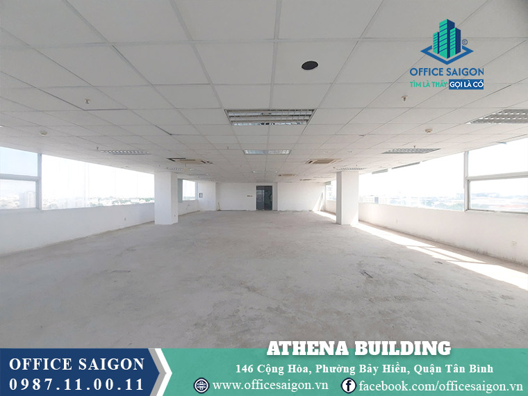 Mặt bằng toà nhà Athena Building Cộng Hoà