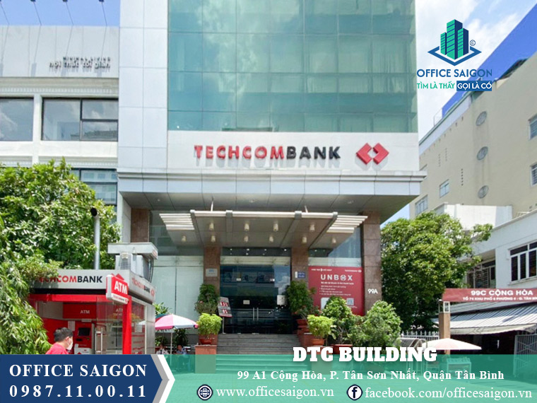Mặt tiền toà nhà DTC Building Cộng Hoà