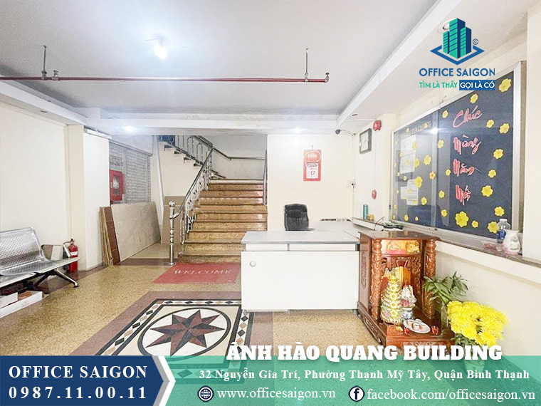 Lễ tân toà nhà Ánh Hào Quang Building