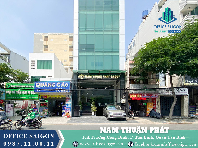 Mặt tiền tòa nhà Nam Thuận Phát Building Trương Công Định