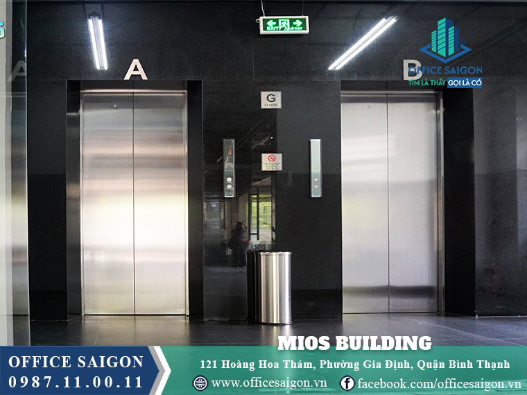 Thang máy toà nhà Mios Building Hoàng Hoa Thám