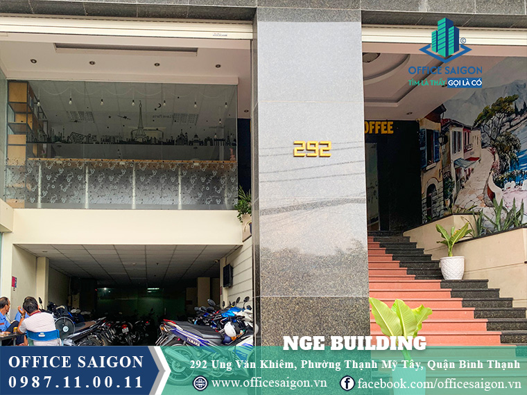 Lối vào tòa nhà NGE Building Ung Văn Khiêm