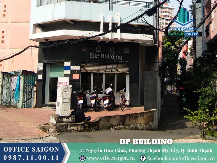 Mặt tiền toà nhà DP Building Nguyễn Hữu Cảnh