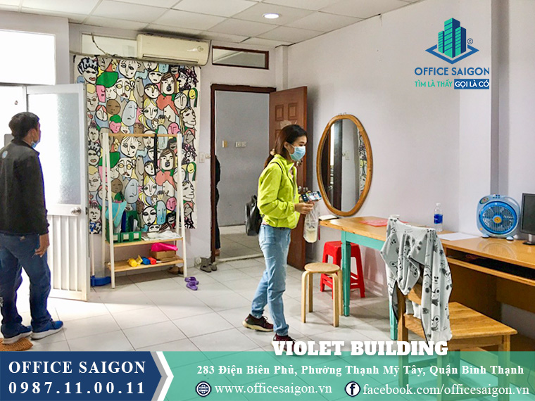 Mặt bằng tòa nhà Violet Building Điện Biên Phủ