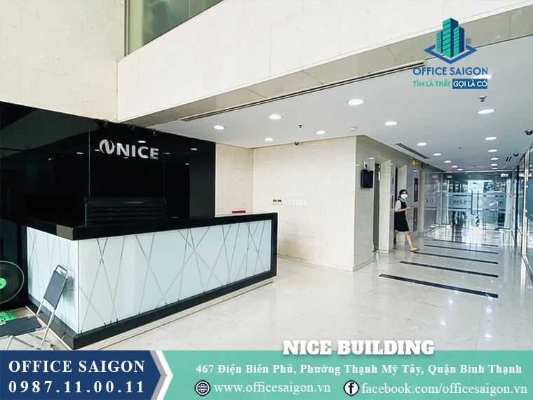 Lễ tân tòa nhà Nice Building Điện Biên Phủ