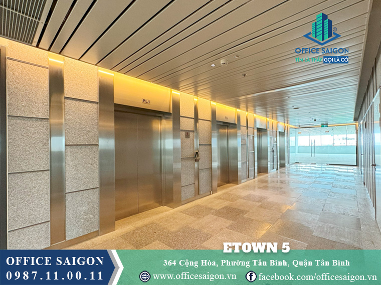 Thang máy toà nhà Etown 5 Cộng Hoà