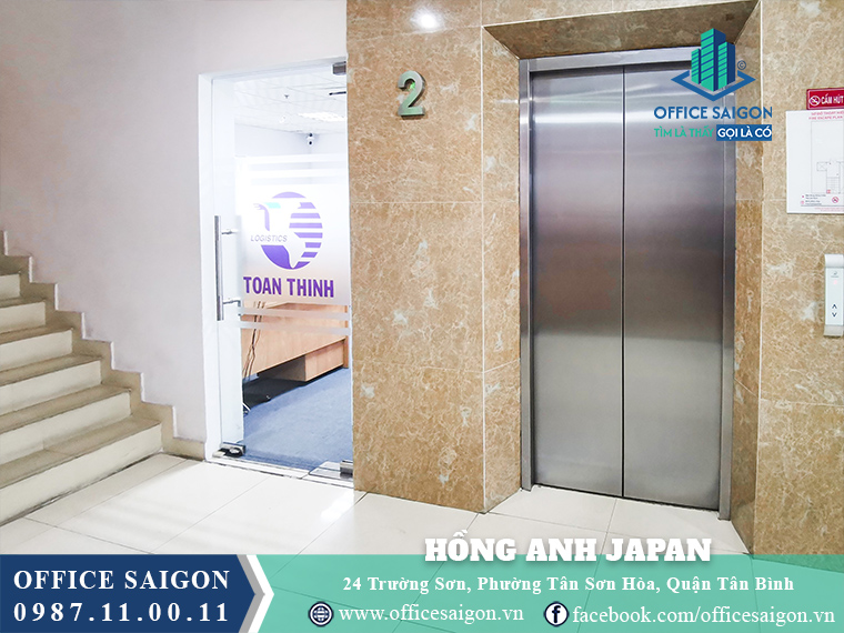 Thang máy tòa nhà Hồng Anh Japan Building Trường Sơn
