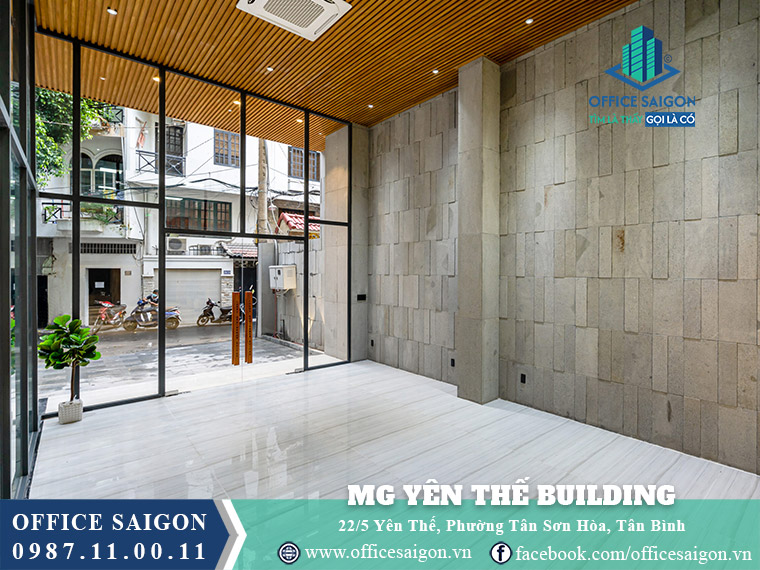 Mặt bằng tầng trệt toà nhà Mộc Gia 22/5 Yên Thế Building