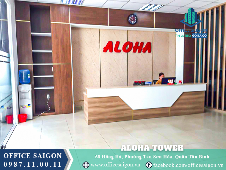 Lễ tân toà nhà Aloha Tower Hồng Hà