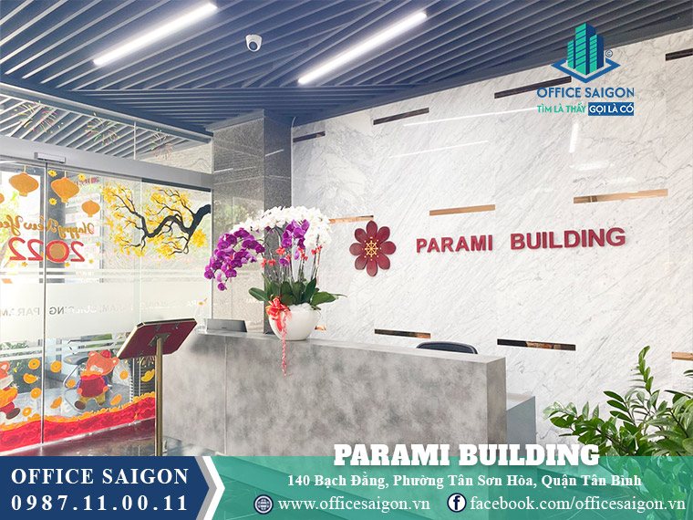 Lễ tân toà nhà Parami Building Bạch Đằng