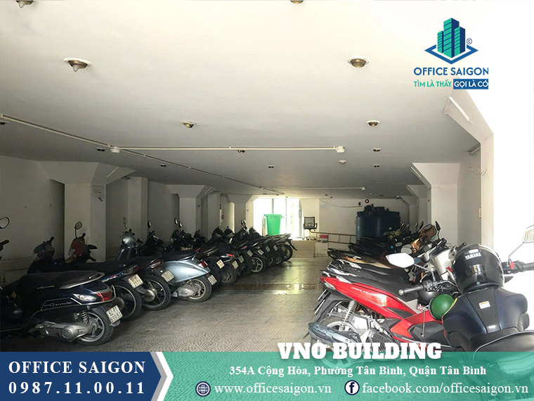 Hầm xe toà nhà VNO Building 354a Cộng Hoà