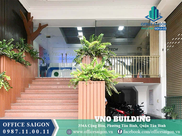 Lối vào toà nhà VNO Building 354a Cộng Hoà