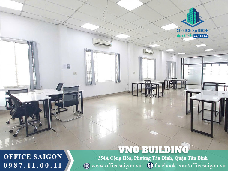 Mặt bằng toà nhà VNO Building 354a Cộng Hoà