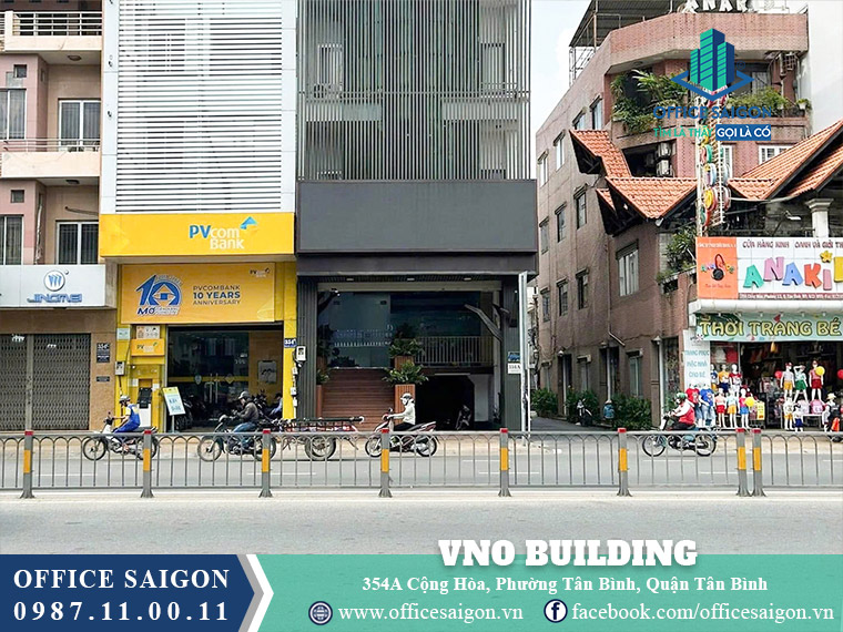 Mặt tiền toà nhà VNO Building 354a Cộng Hoà