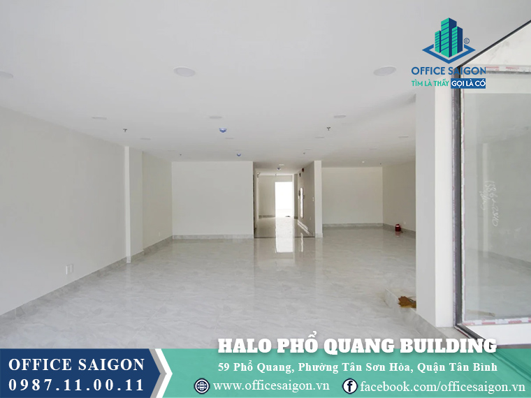 Mặt bằng toà nhà Halo Building Phổ Quang