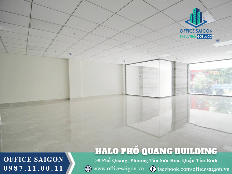 Mặt bằng toà nhà Halo Building Phổ Quang