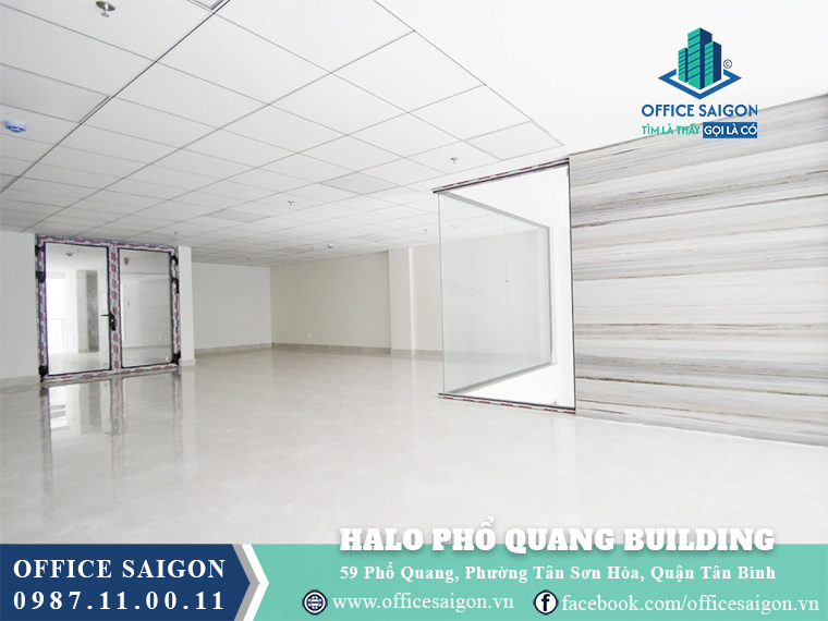 Mặt bằng toà nhà Halo Building Phổ Quang