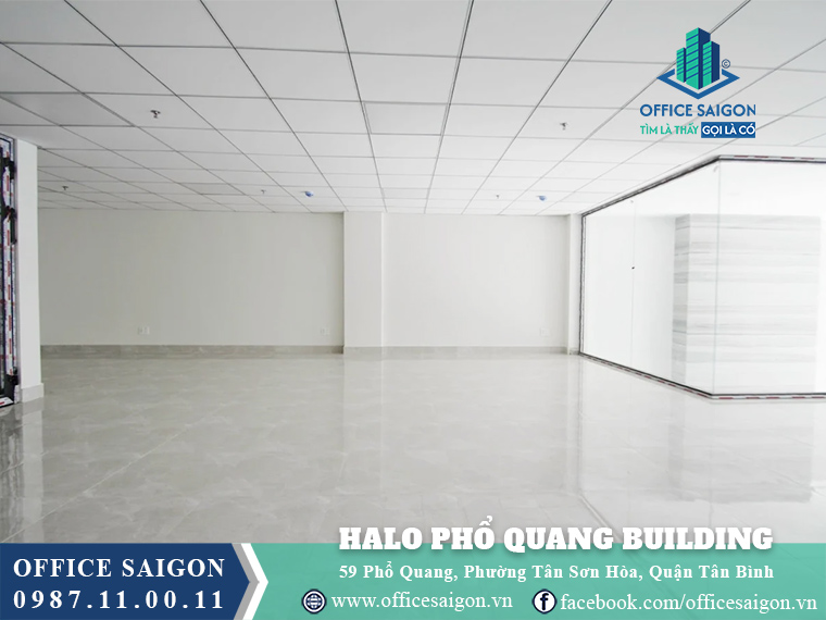Mặt bằng toà nhà Halo Building Phổ Quang