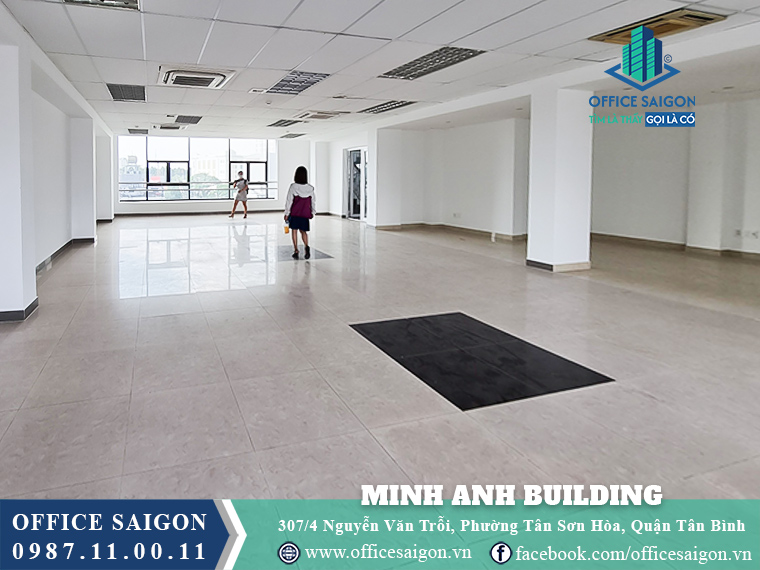 Mặt bằng toà nhà Minh Anh Building Nguyễn Văn Trỗi