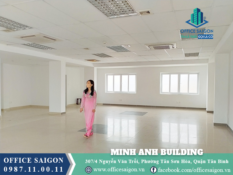 Mặt bằng toà nhà Minh Anh Building Nguyễn Văn Trỗi
