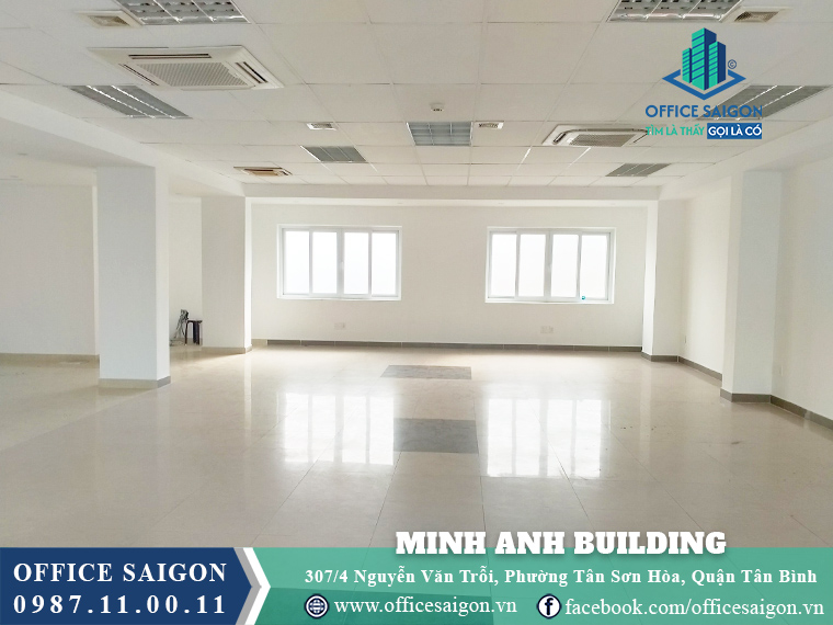 Mặt bằng toà nhà Minh Anh Building Nguyễn Văn Trỗi