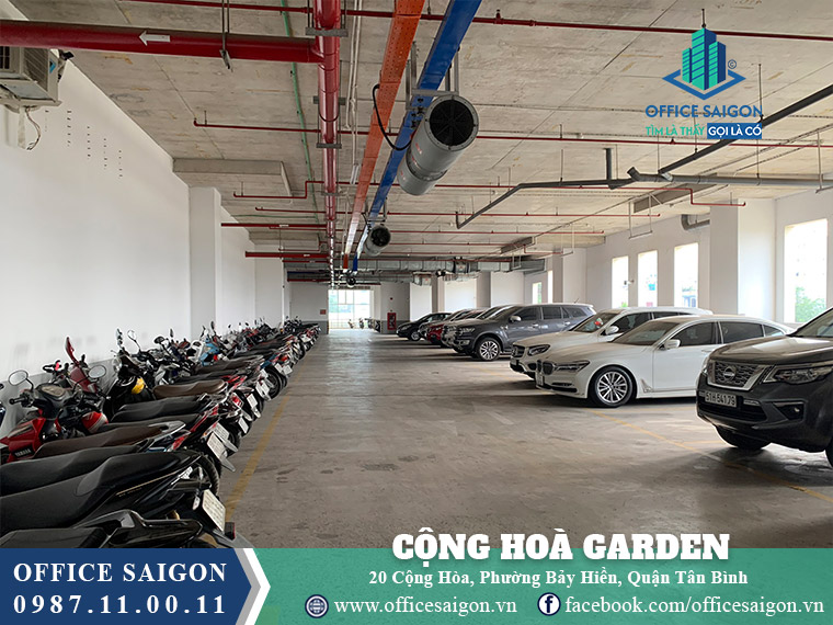 Hầm để xe toà nhà Cộng Hoà Garden Quận Tân Bình