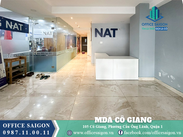Sảnh tầng trệt toà nhà MDA Building Cô Giang