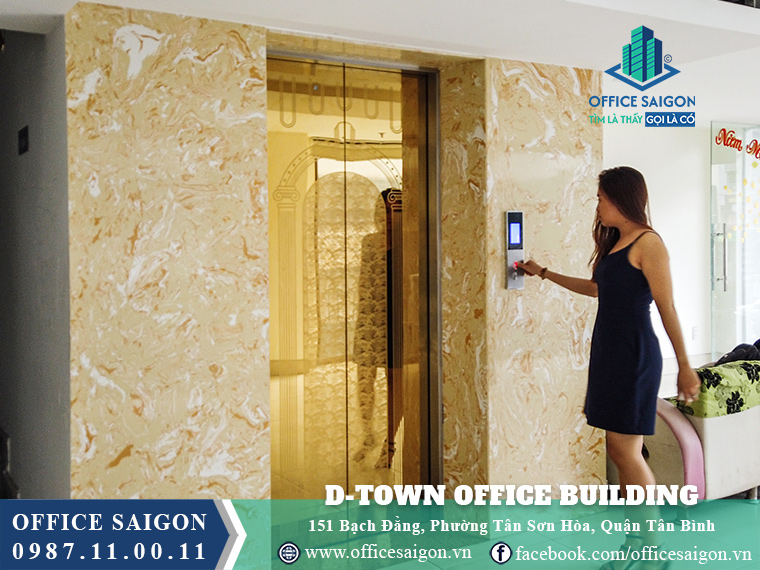 Thang máy toà nhà D-Town Office Building Bạch Đằng