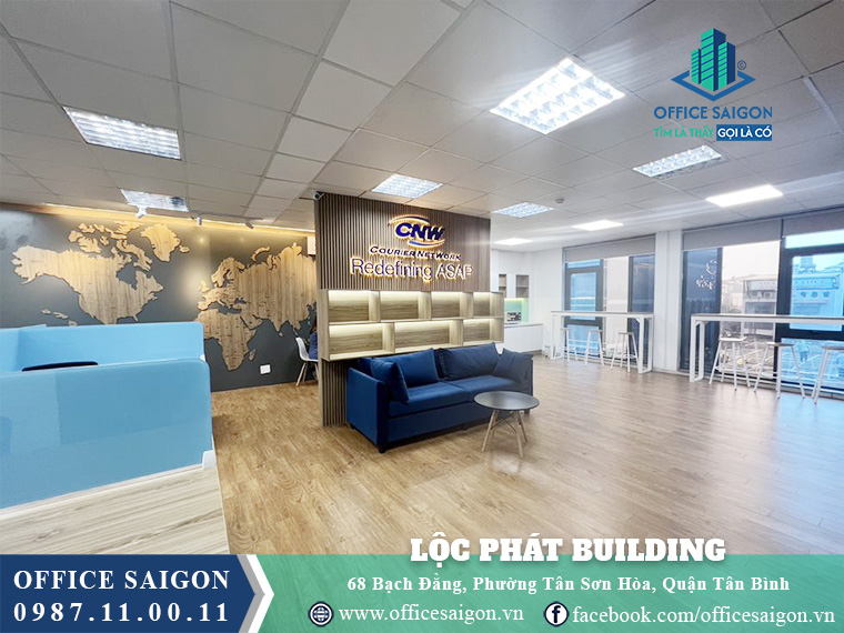 Khu vực tiếp khách toà nhà Lộc Phát Building Bạch Đằng