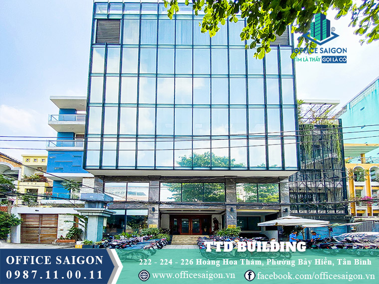 Mặt tiền toà nhà TTD Building Hoàng Hoa Thám