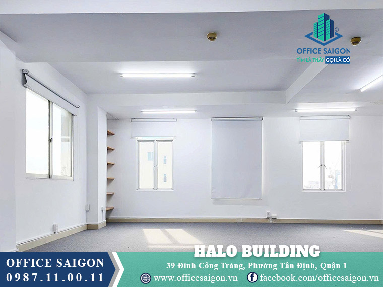 Mặt bằng toà nhà Halo Building Đinh Công Tráng quận 1