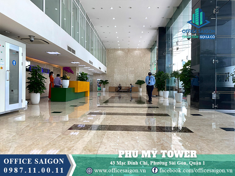 Lễ tân tòa nhà Phú Mỹ Tower Mạc Đỉnh Chi