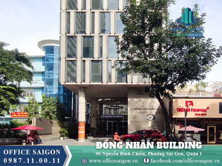Mặt tiền toà nhà Đồng Nhân Building Nguyễn Đình Chiểu