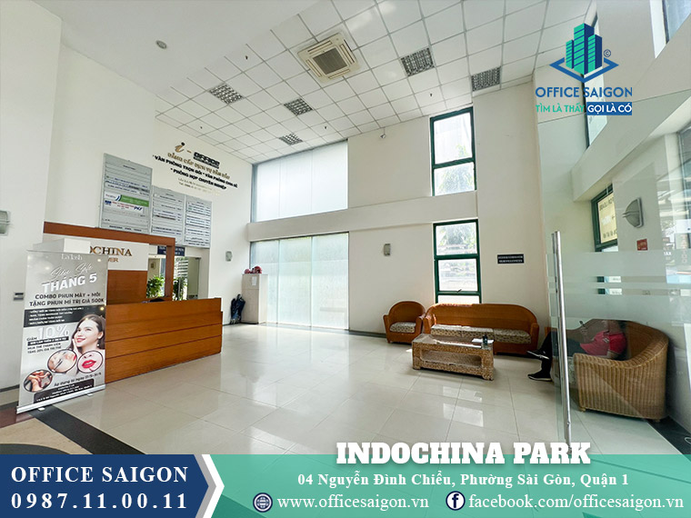 Sảnh lễ tân tòa nhà Indochina Park Tower Nguyễn Đình Chiểu