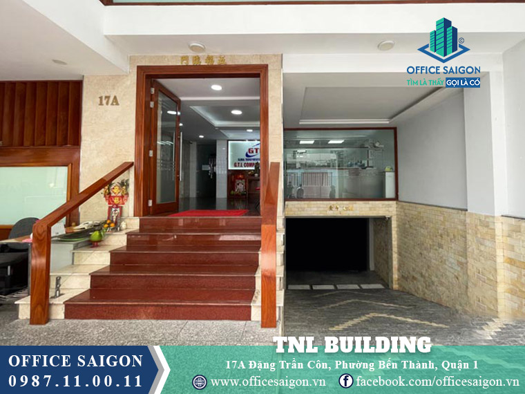 Lối vào tòa nhà TNL Building Đặng Trần Côn