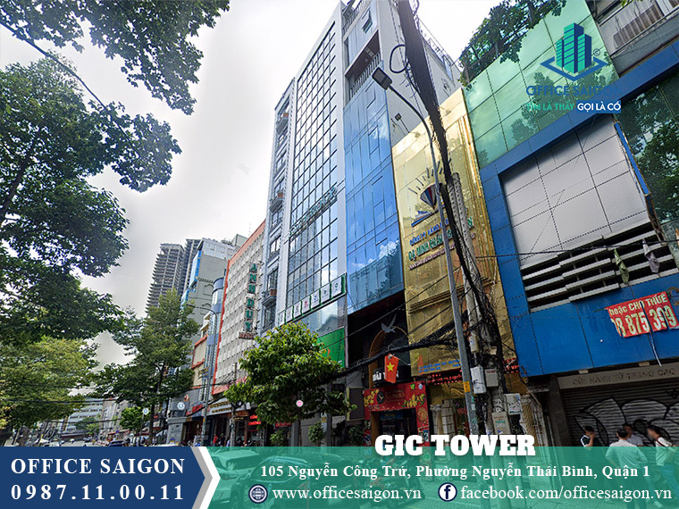 Mặt tiền toà nhà Gic Tower Nguyễn Công Trứ