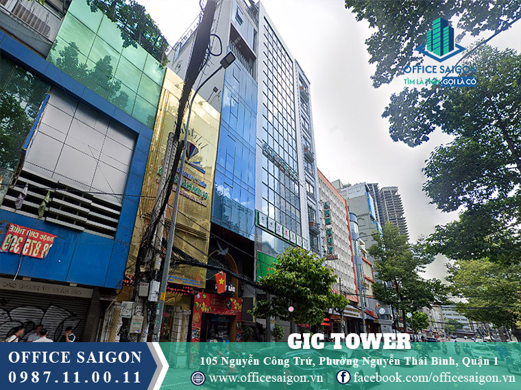 Mặt tiền toà nhà Gic Tower Nguyễn Công Trứ