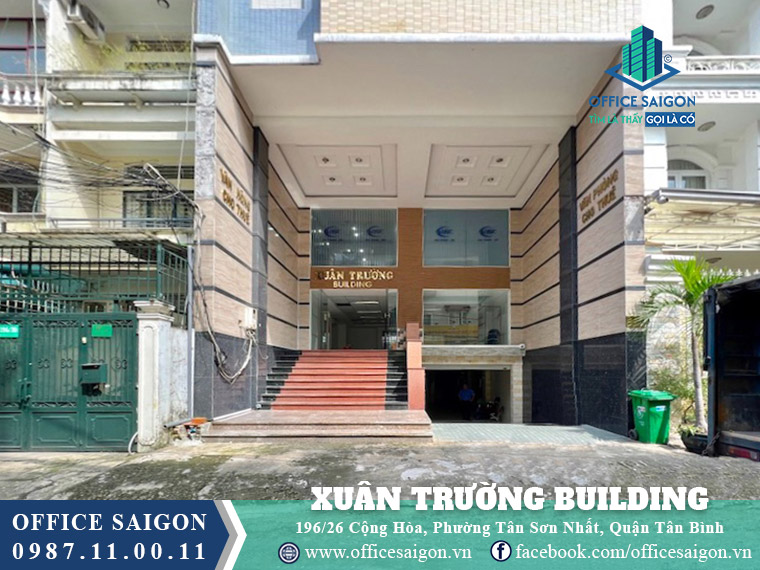 Lối vào toà nhà Xuân Trường Building Cộng Hoà