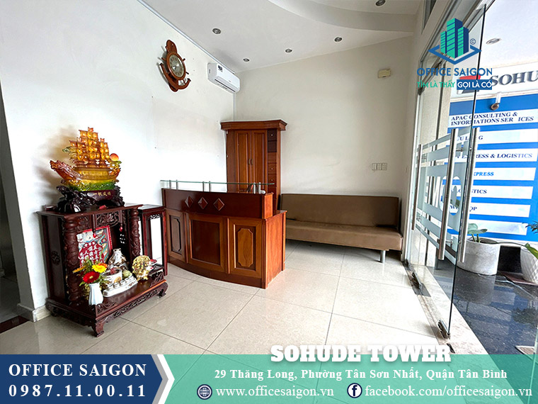 Lễ tân toà nhà Sohude Tower Thăng Long