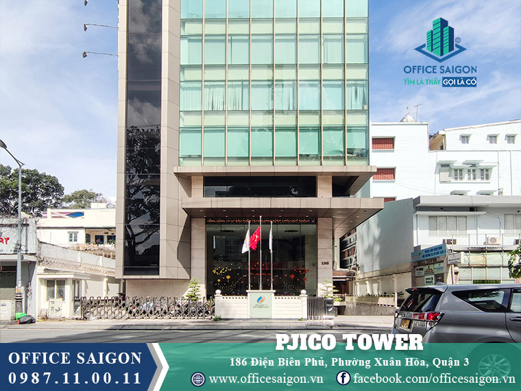 Mặt tiền tòa nhà Pjico Tower Điện Biên Phủ