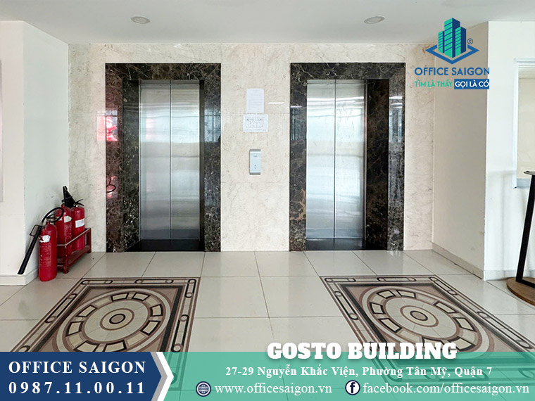 Thang máy tòa nhà Gosto Building Nguyễn Khắc Viện