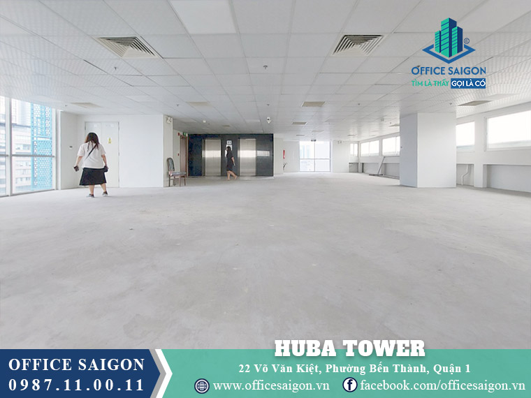 Mặt bằng toà nhà Huba Tower Võ Văn Kiệt