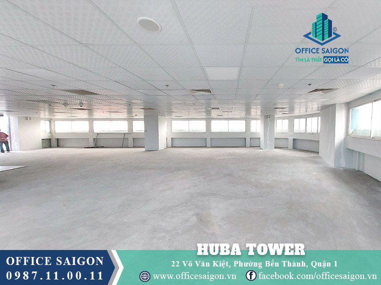 Mặt bằng toà nhà Huba Tower Võ Văn Kiệt