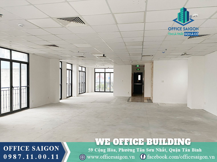 Mặt bằng toà nhà We Office Building Cộng Hoà
