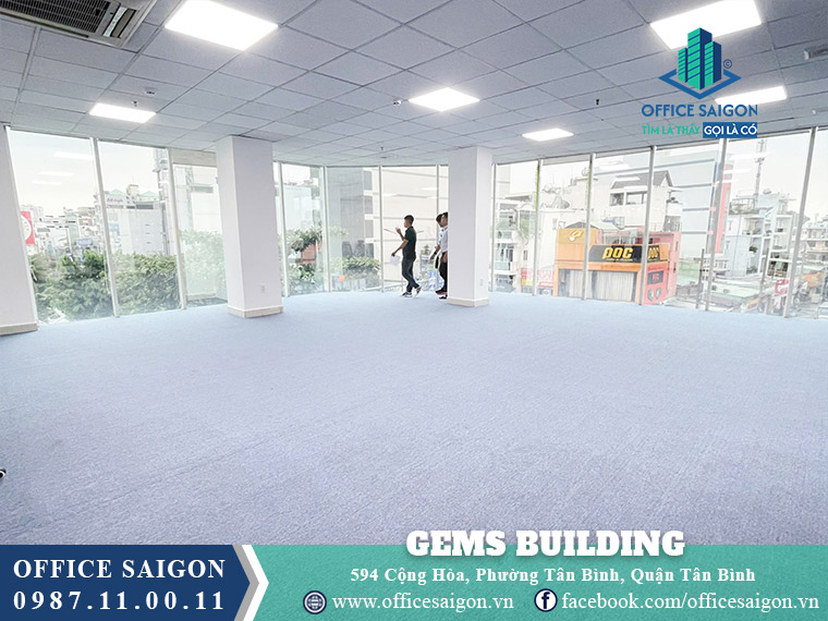 Mặt bằng toà nhà Gems Building Cộng Hoà