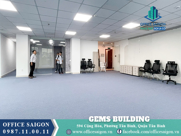 Mặt bằng toà nhà Gems Building Cộng Hoà