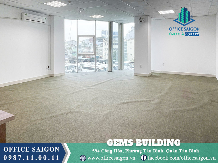 Mặt bằng toà nhà Gems Building Cộng Hoà