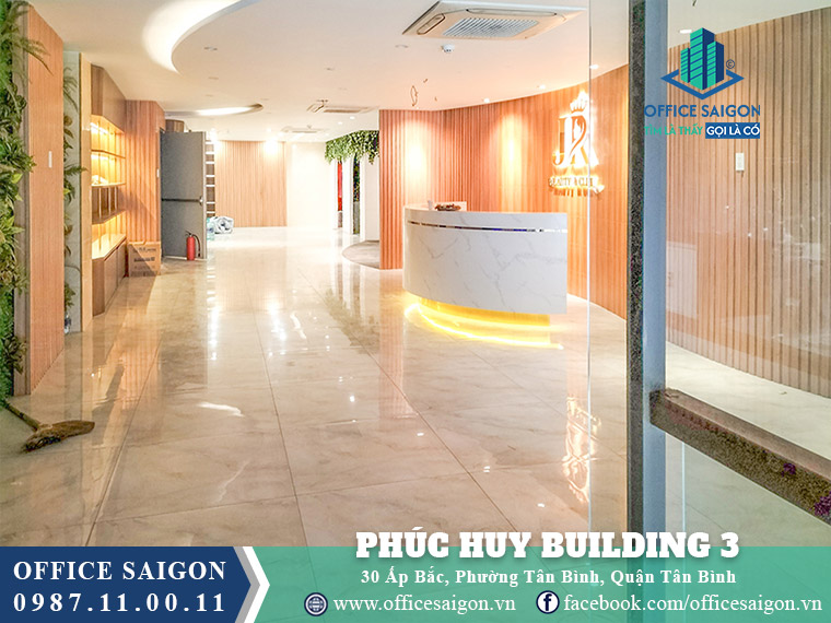 Lễ tân toà nhà Phúc Huy Building 3 Ấp Bắc